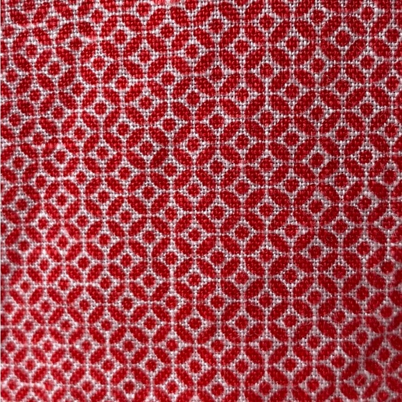Lands End Shirt Mens XL 17- 17 1/2 Button Down Long Sleeve geometric print - Picture 12 of 12